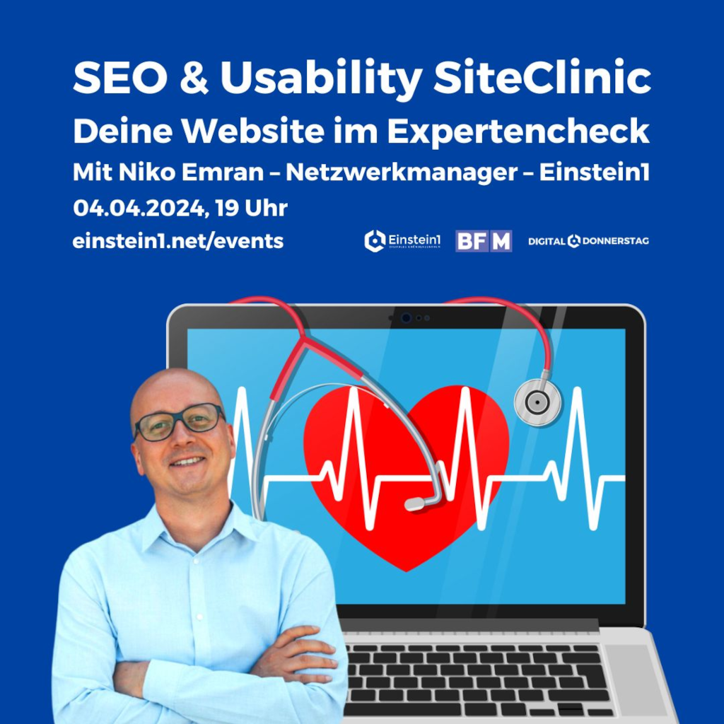 SEO & Usability SiteClinic – Deine Website im Expertencheck