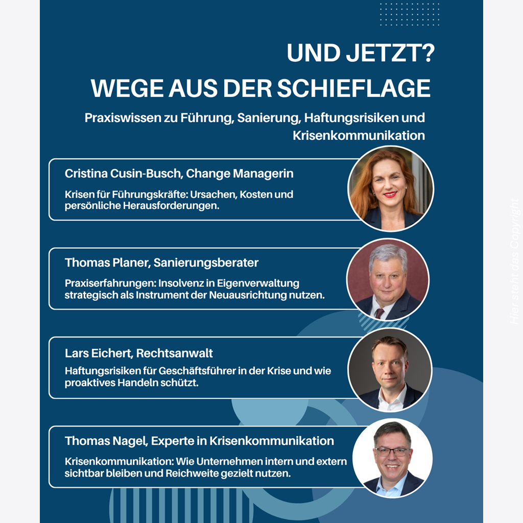 In der Schieflage: Unternehmenskrise meistern – Führen, Sanieren und Kommunizieren