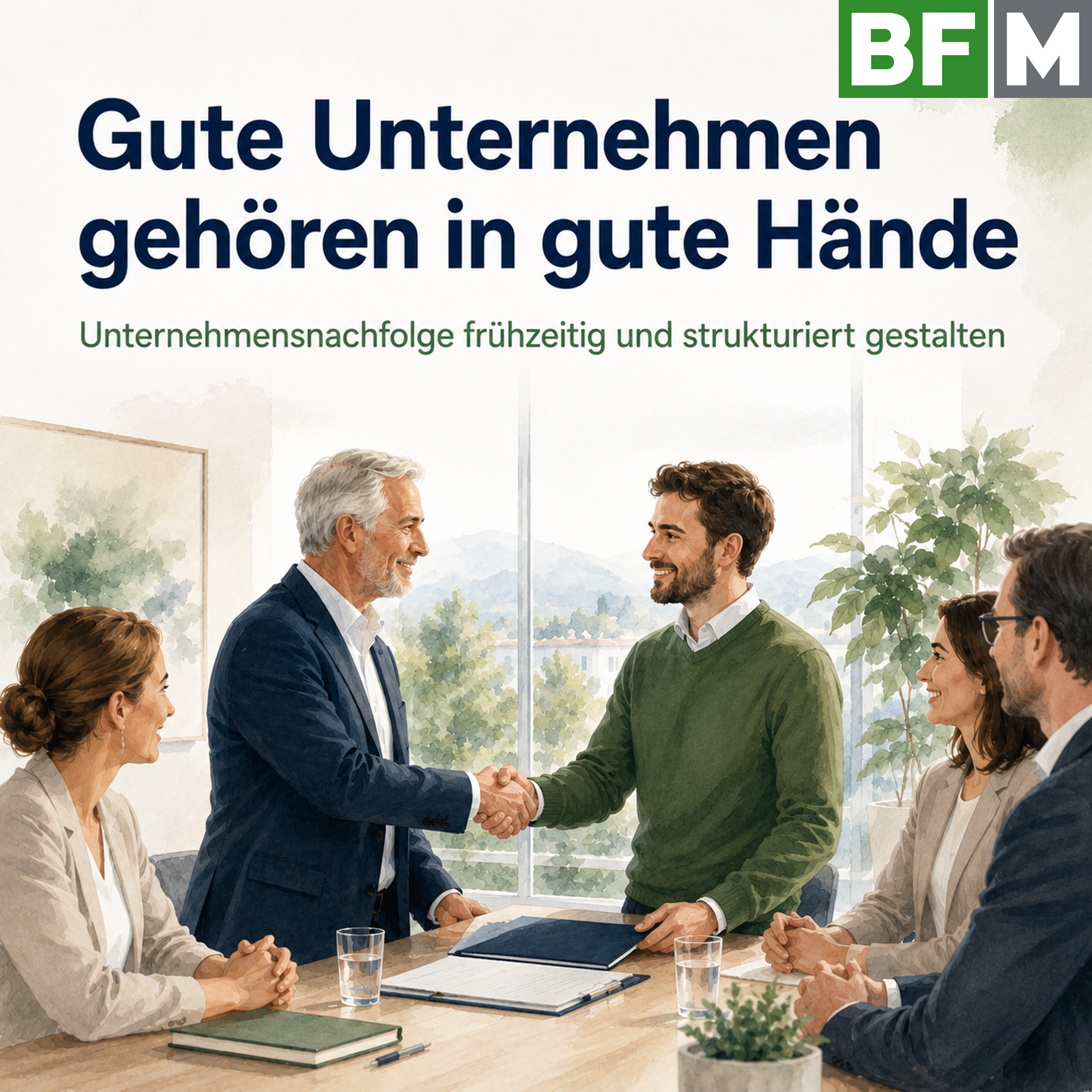 Gute Unternehmen gehören in gute Hände: Unternehmensnachfolge frühzeitig und strukturiert gestalten