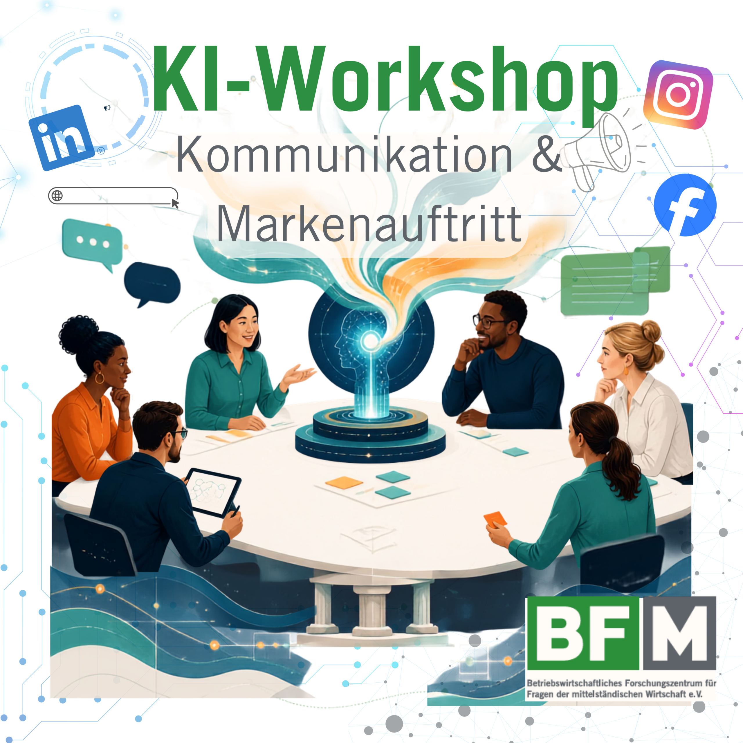 KI-Anwenderworkshop: Kommunikation & Markenauftritt - KI als Motor für Text und Sichtbarkeit
